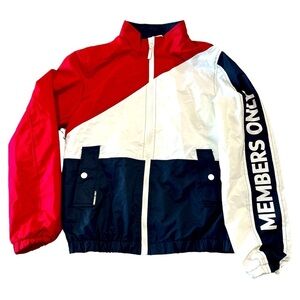 Members Only youth Boys' Lightweight Nautical Colorblock Jacket size 14/16